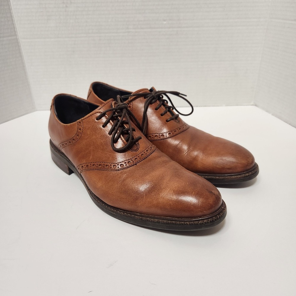 Cole‎ Haan Brown Oxford Dress Shoes Leather Mens Size 8 M